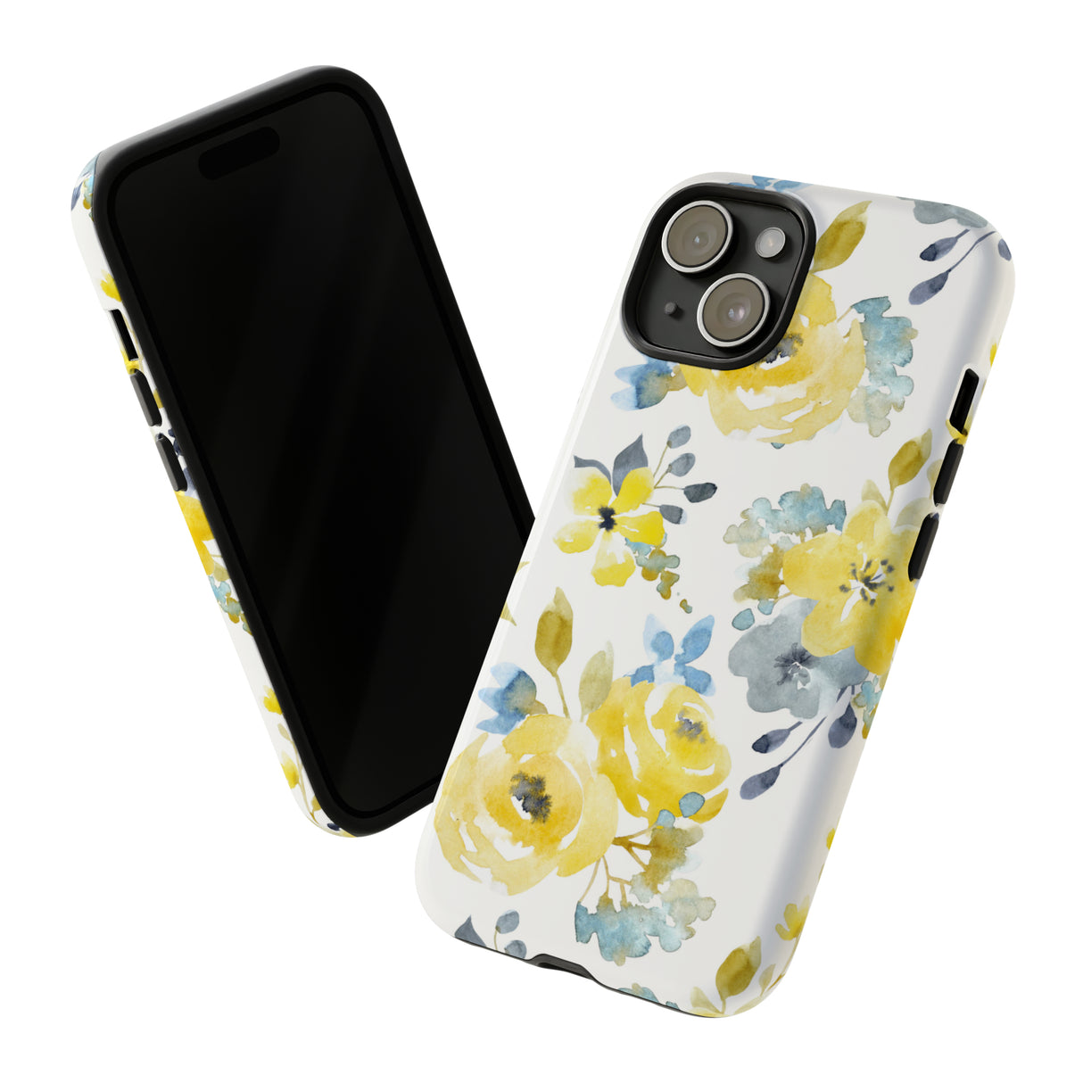 Yellow Floral - Protective Phone Case