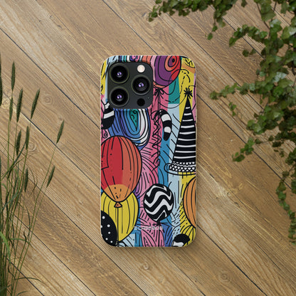 Vibrant Party Whimsy | Biodegradable Phone Case