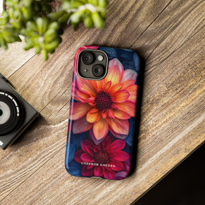 Fiery Bloom Harmony iPhone 15 - Tough Phone Case