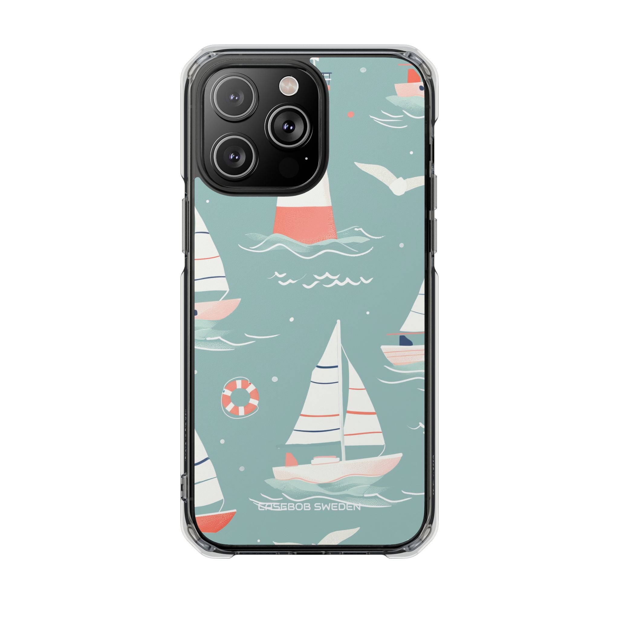 Lighthouse Nautical Charm - Clear Impact iPhone 14 Phone Case