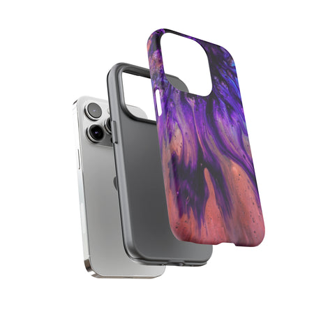 Purple Flow Ink Art iPhone Case (Protective) Phone Case