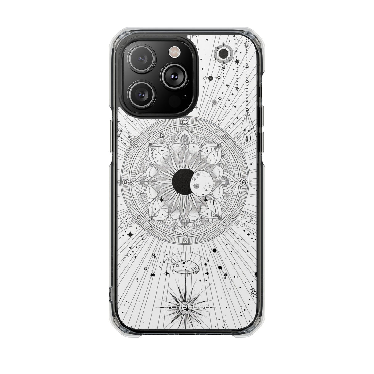 Celestial Mandala Mystique – Handyhülle für iPhone (Clear Impact – Magnetisch) 