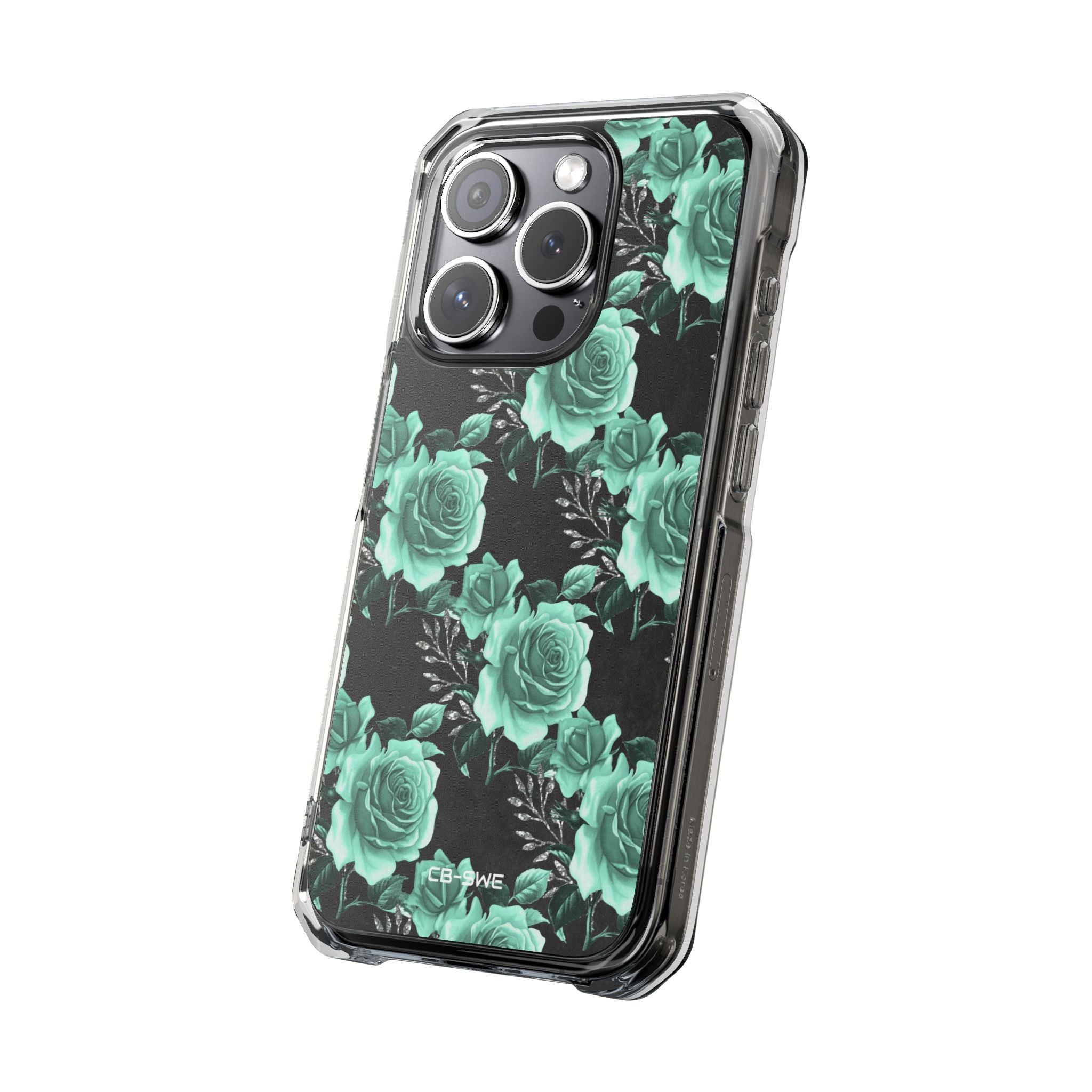 Turquoise Rose Symphony iPhone Case - Impact