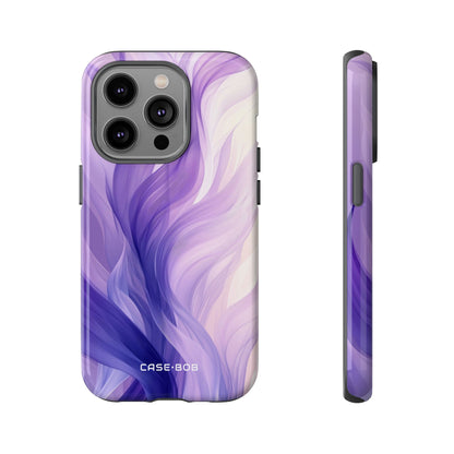 Purple Ribbon Waves iPhone 14 Pro Case - Tough
