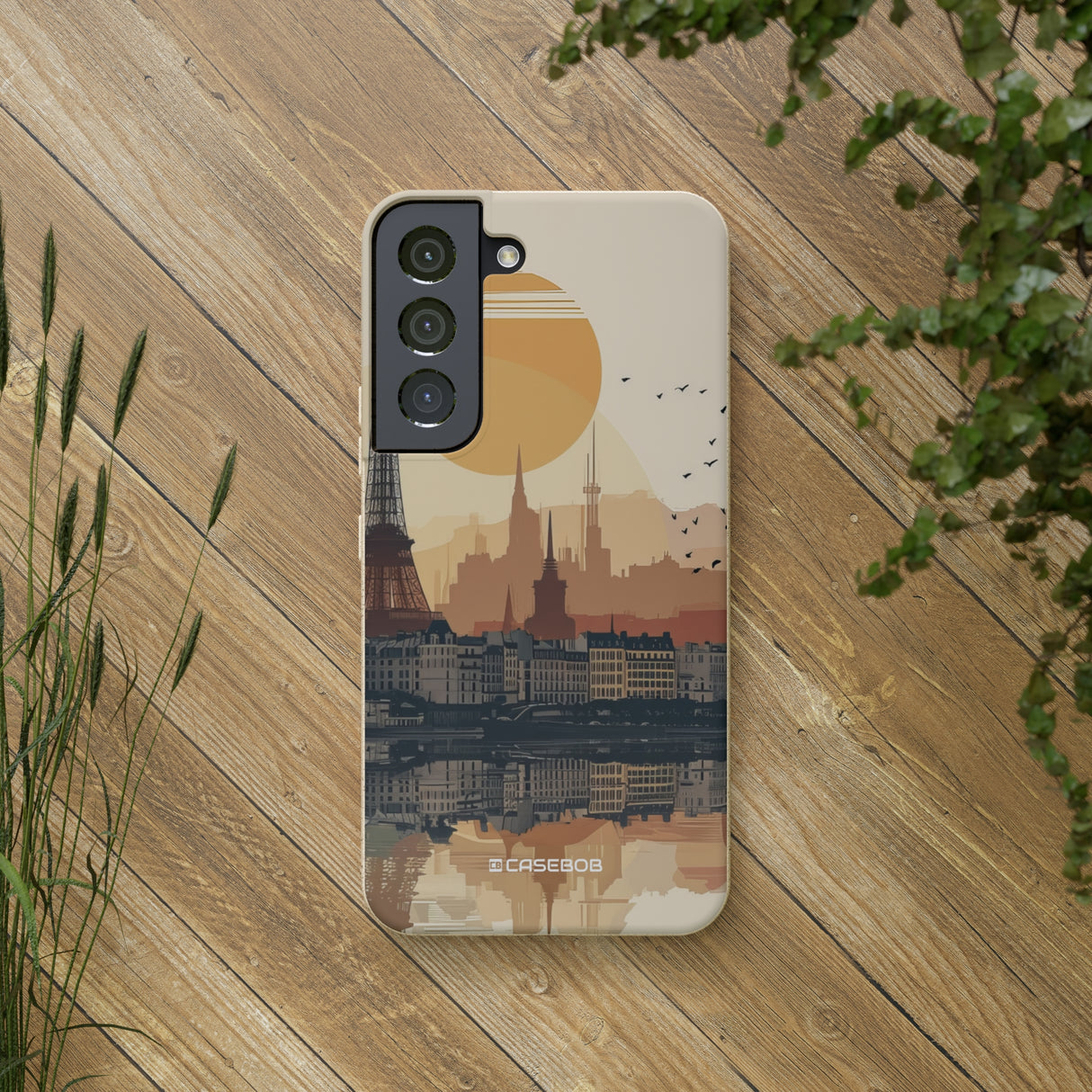 Parisian Sunset Serenity | Biodegradable Phone Case