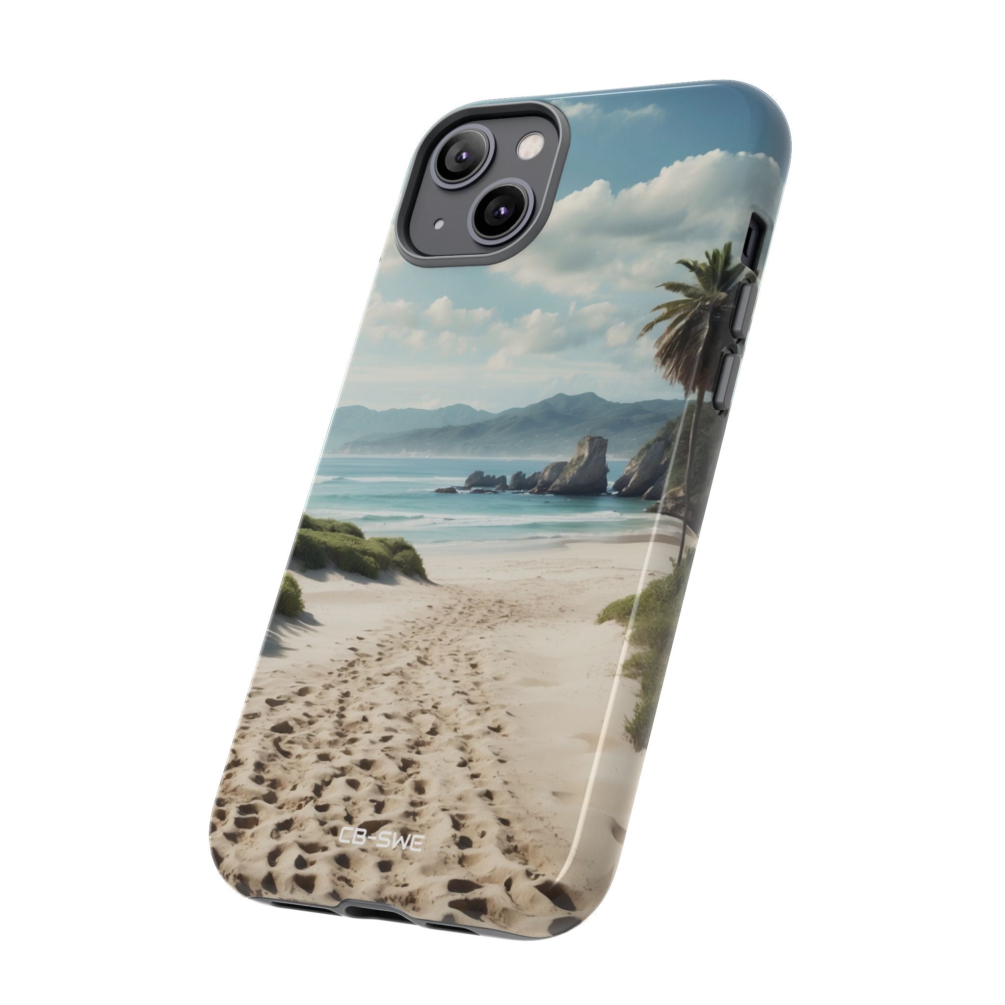 Footprints Trace Sand - iPhone Case