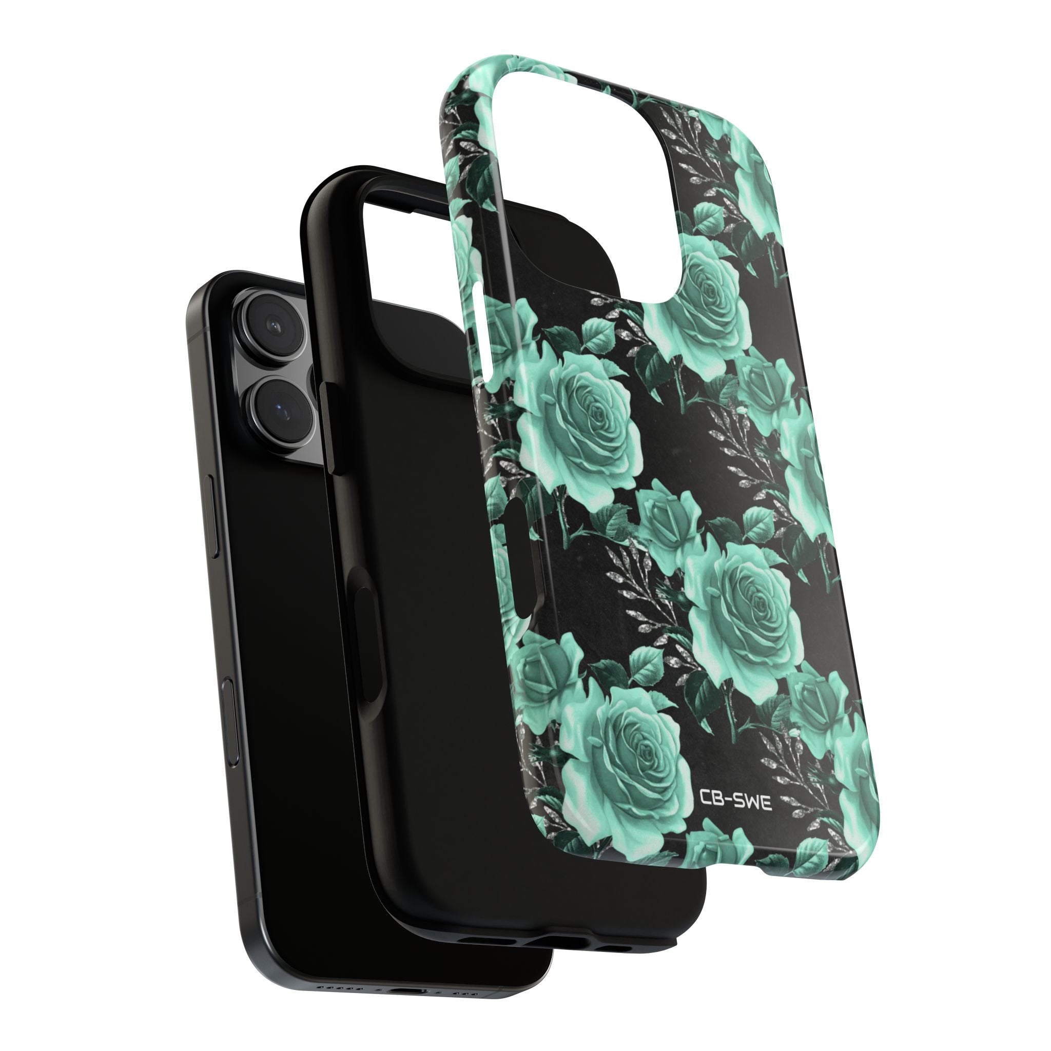 Turquoise Rose Symphony - iPhone Case
