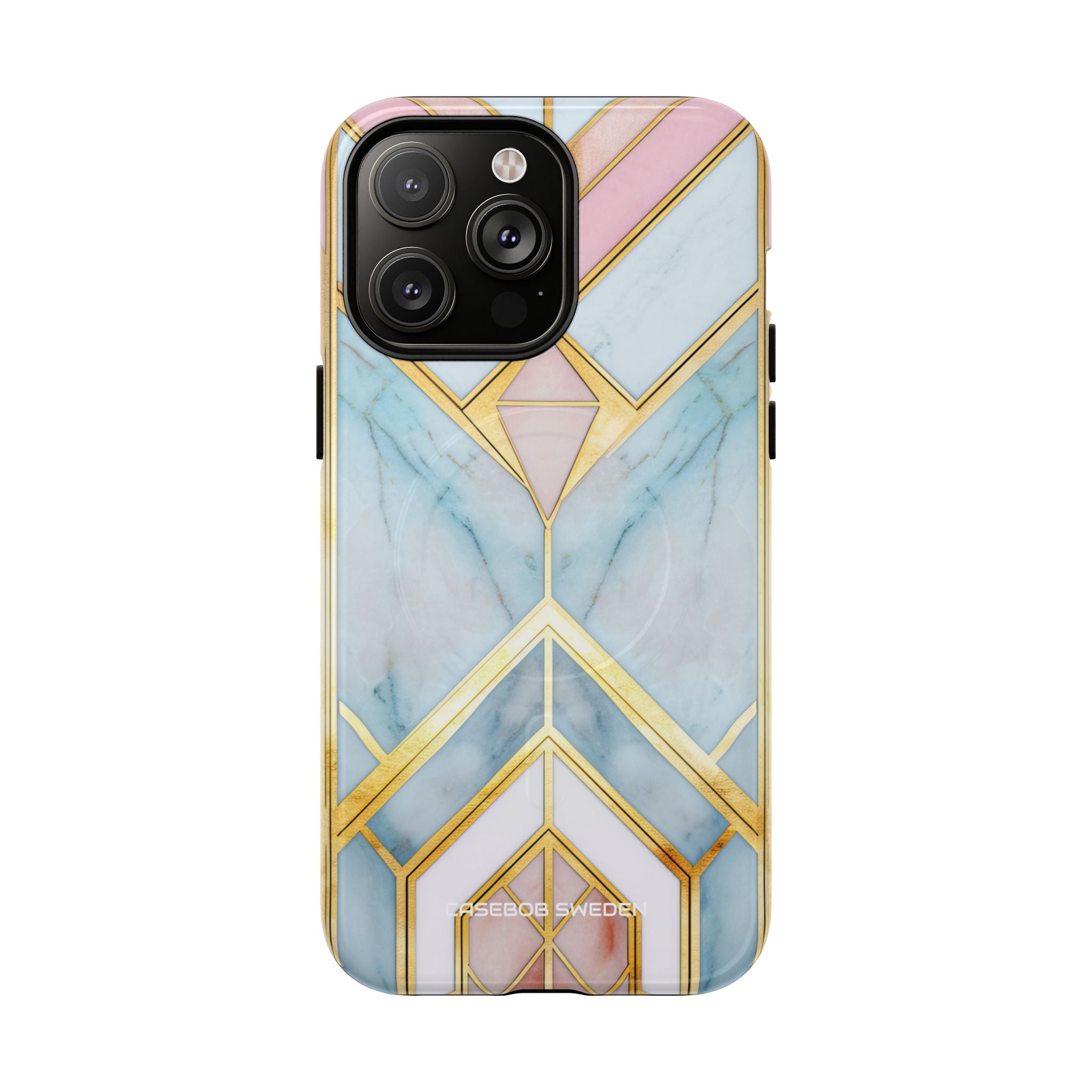 Gold Pink Art Deco - Tough + MagSafe® iPhone 14 Phone Case