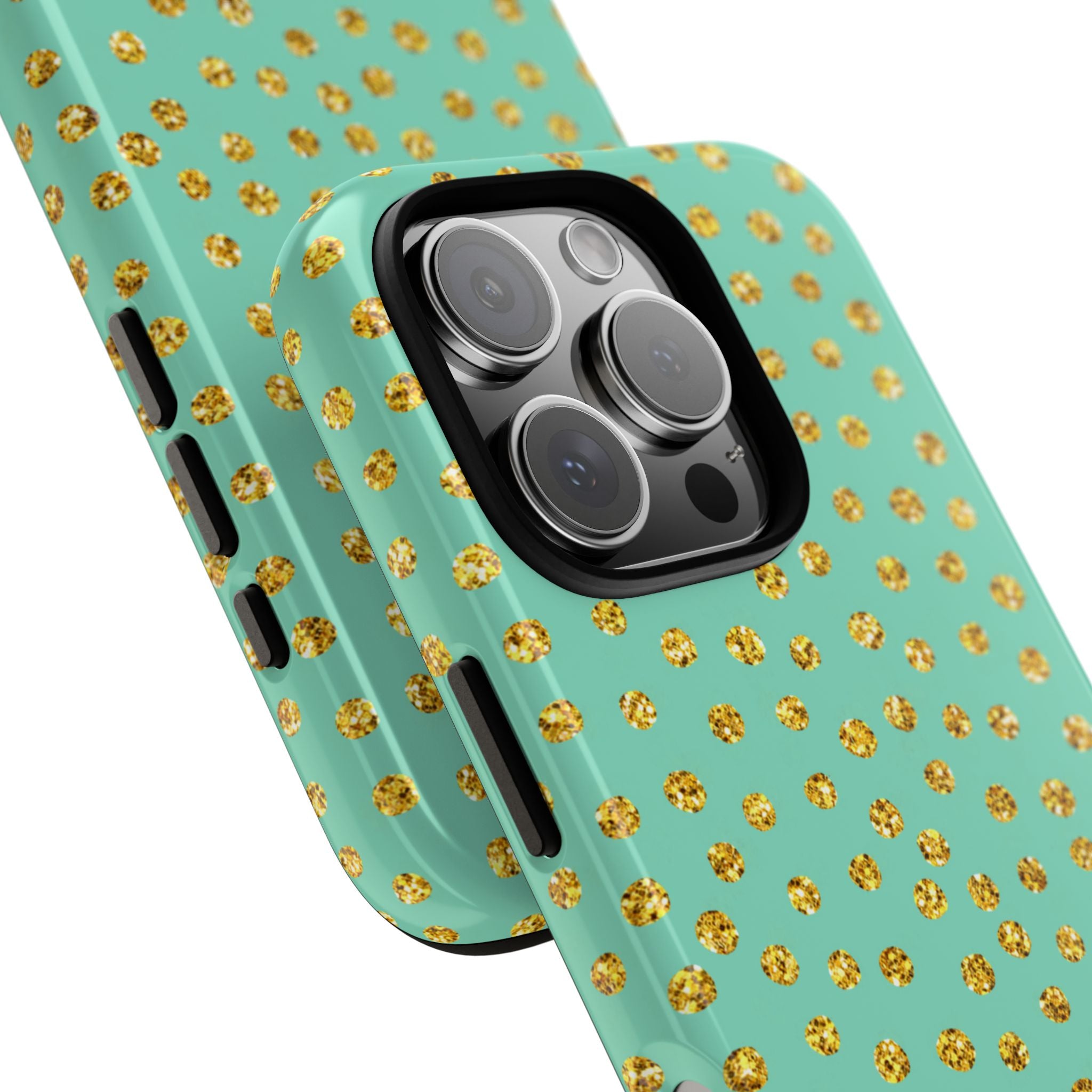 Golden Dots Dance - iPhone Case