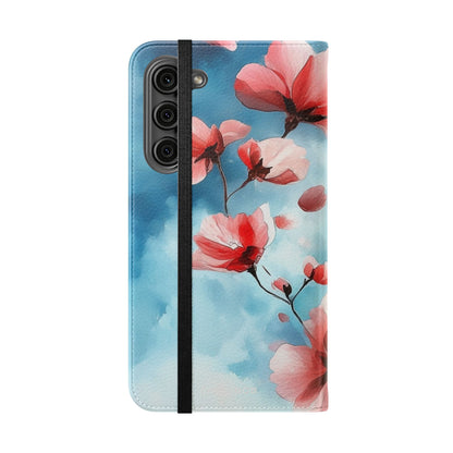 Pink Bloom Drift - Samsung S23+ Case - Lompakko
