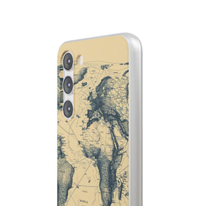 Vintage World Map | Flexible Phone Case for Samsung Galaxy