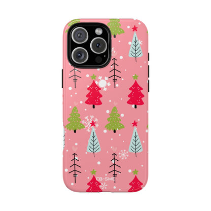Festive Trees Dance - iPhone Case