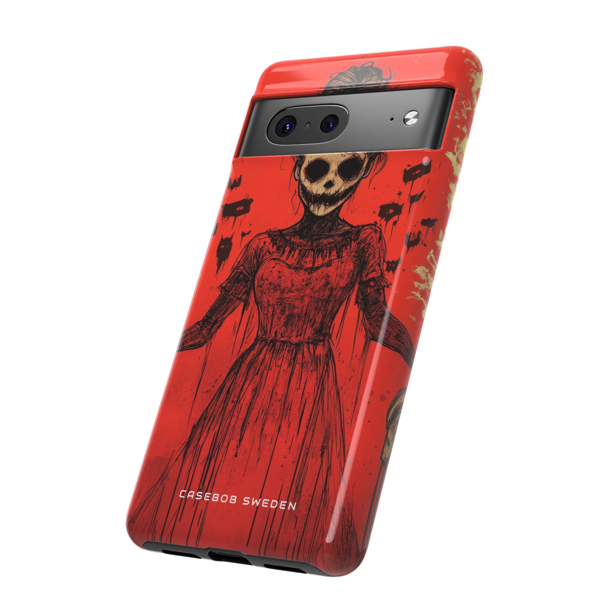 Haunting Scarlet Descent Google Pixel 7 - Tough Phone Case