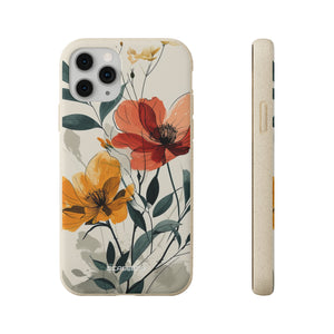 Serene Floral Harmony | Biodegradable Phone Case