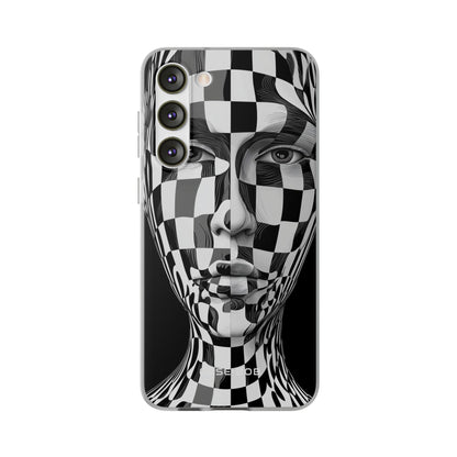 Checkered Face Samsung S23 Plus Case - Soft