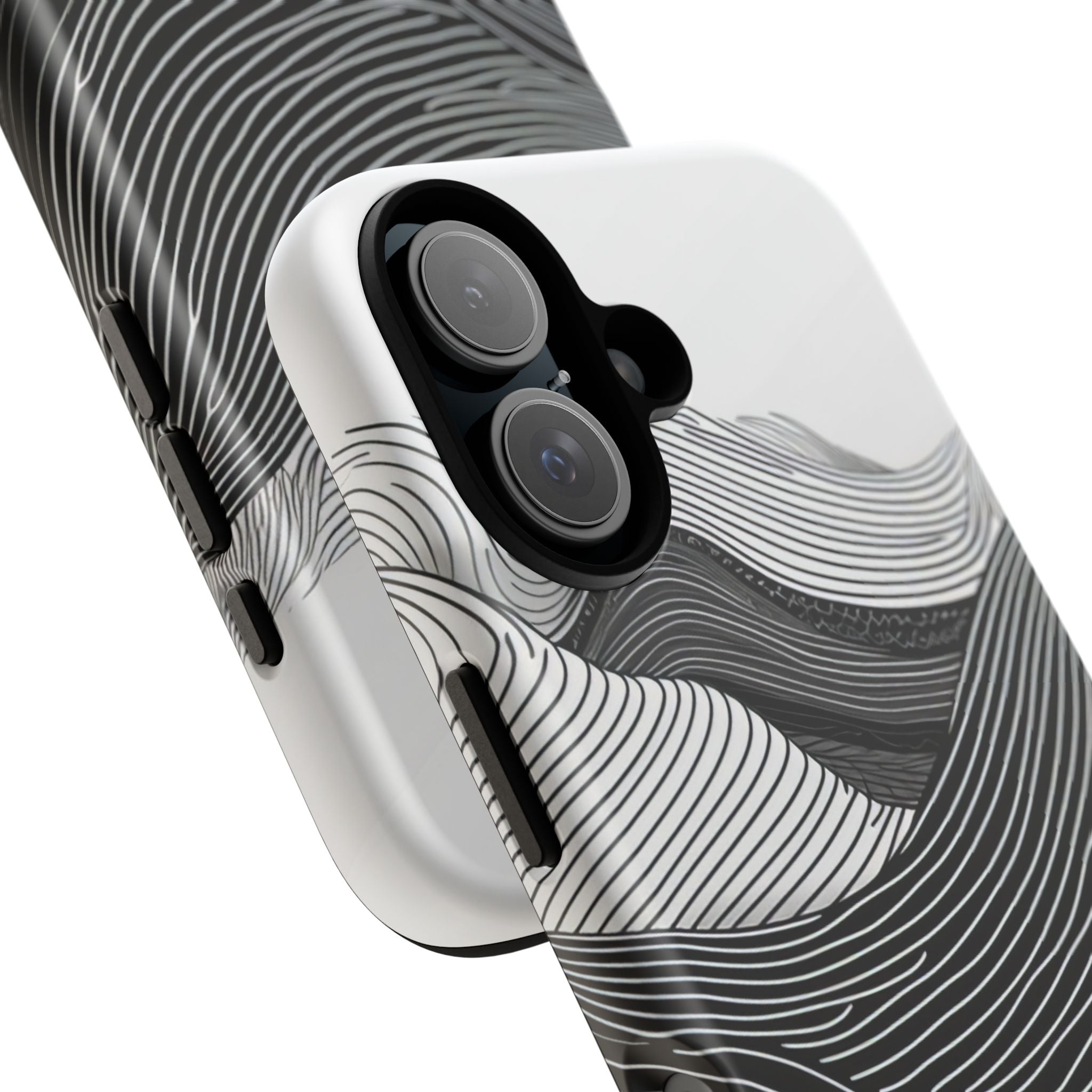 Undulating Horizon Waves iPhone 16 - Tough Phone Case