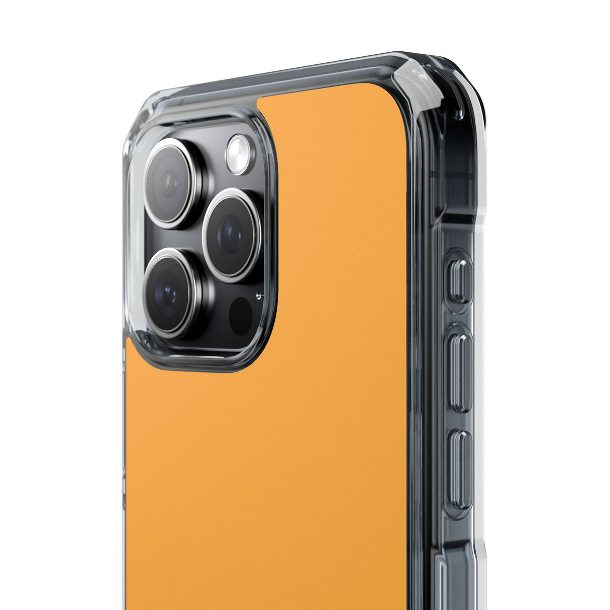 Gelb-Orange | Handyhülle für iPhone (Clear Impact Case – Magnetisch) 