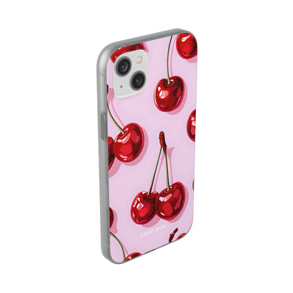 Glossy Cherry Burst iPhone 14 Plus Case - Soft