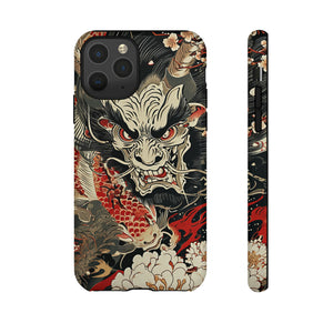 Oni & Sacred Symbols Fusion - Protective Phone Case