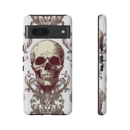 Gothic Skulls and Ornate Foliage Google Pixel 7 - Tough Phone Case