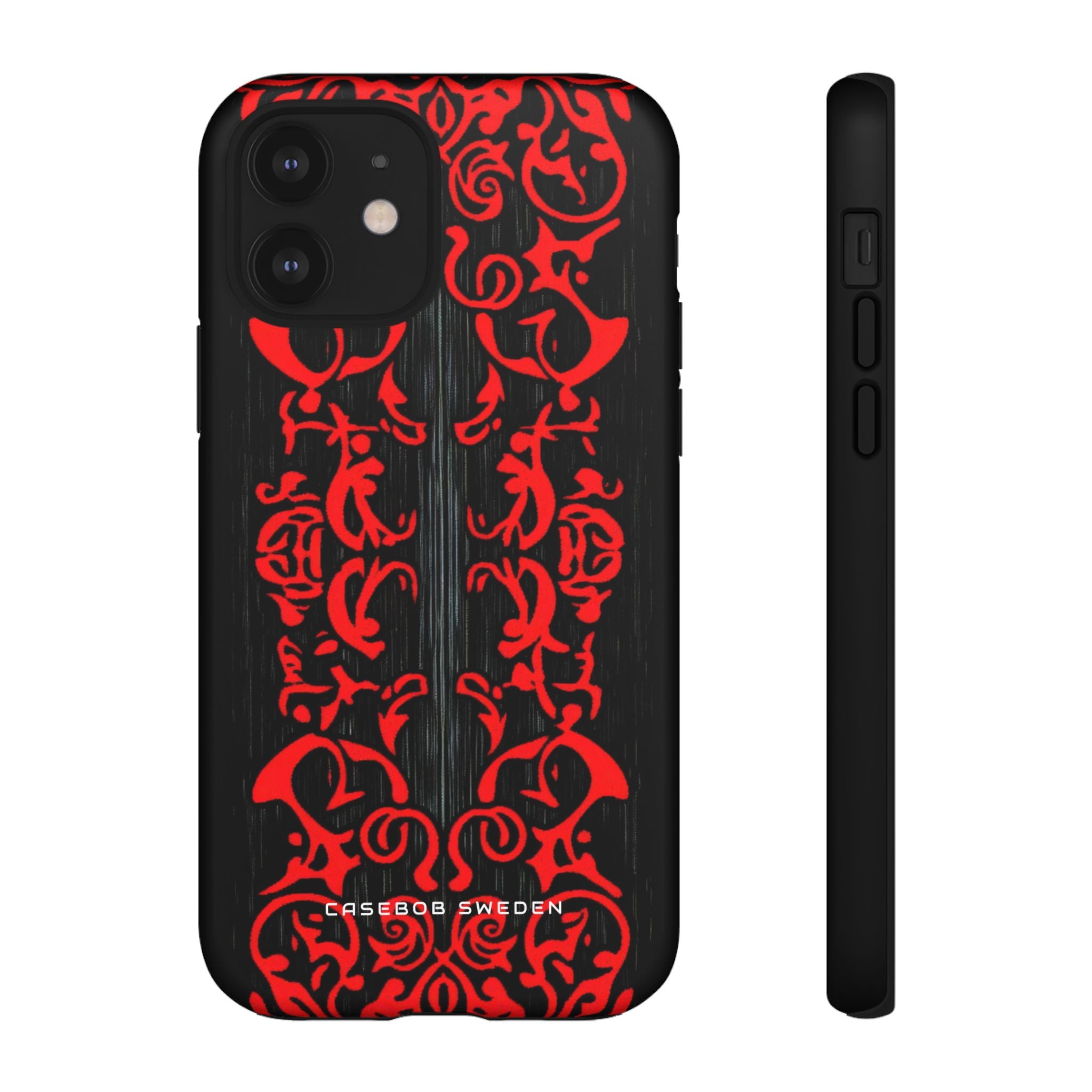 Gothic Crimson Symmetry iPhone 12 - Tough Phone Case