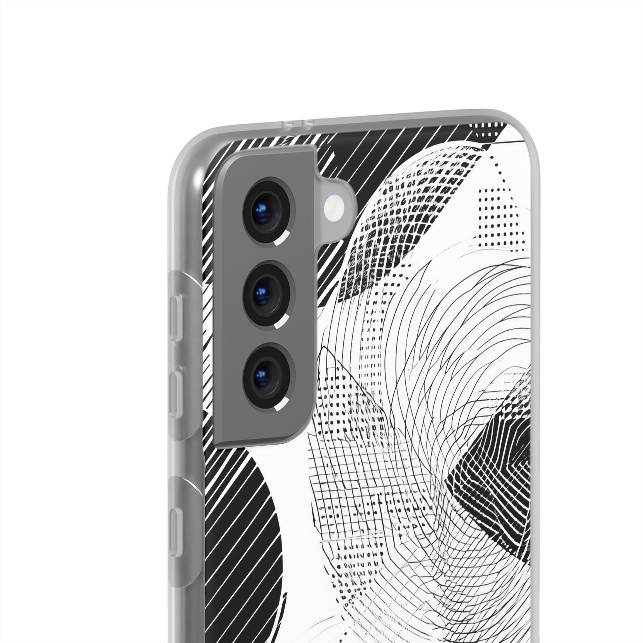 Monochrome Dynamics | Flexible Phone Case for Samsung Galaxy