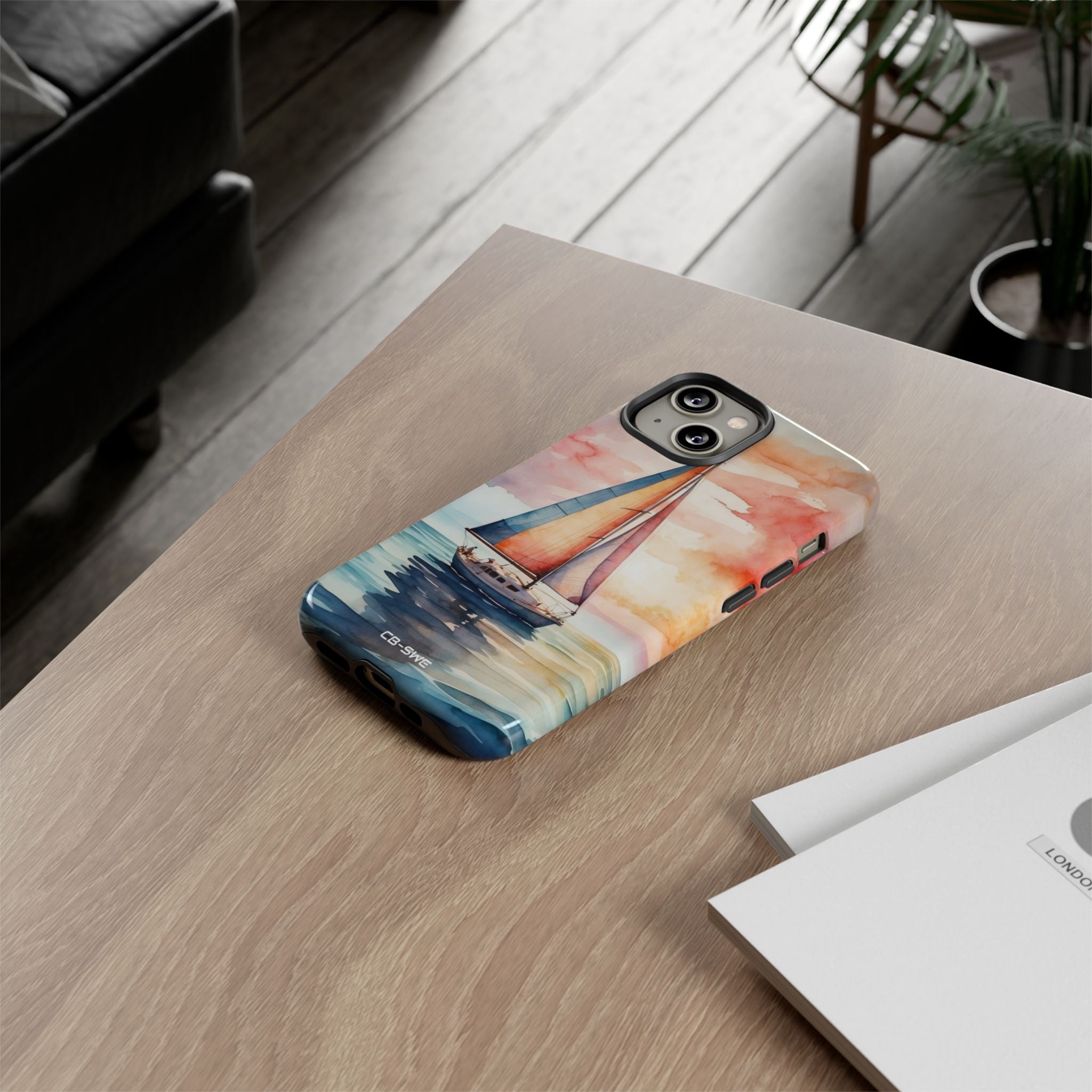 Sailboat Glides Calm - iPhone Case
