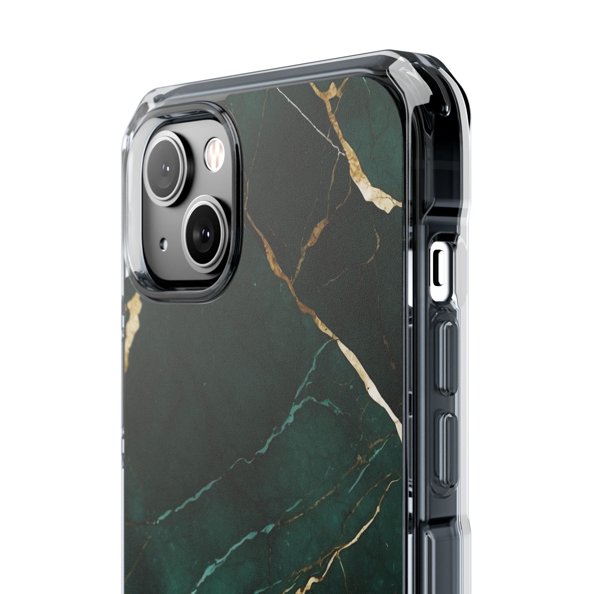 Emerald Veins Flow iPhone Case - Impact