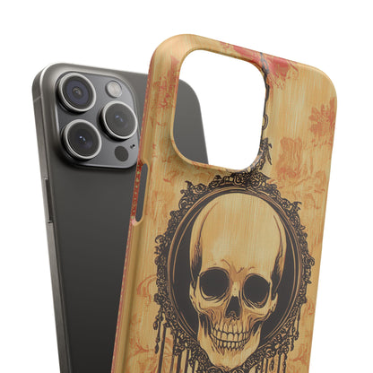 Gothic Skull Elegance iPhone 15 - Slim Phone Case