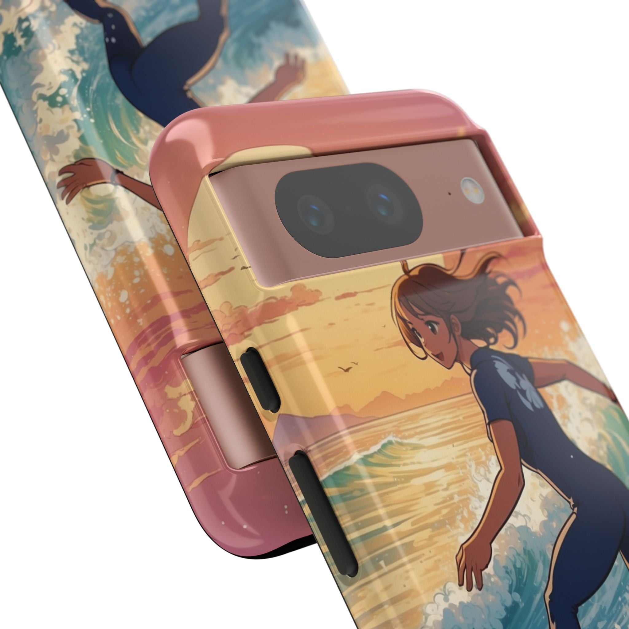 Surfing Into Sunset - Google Pixel Case