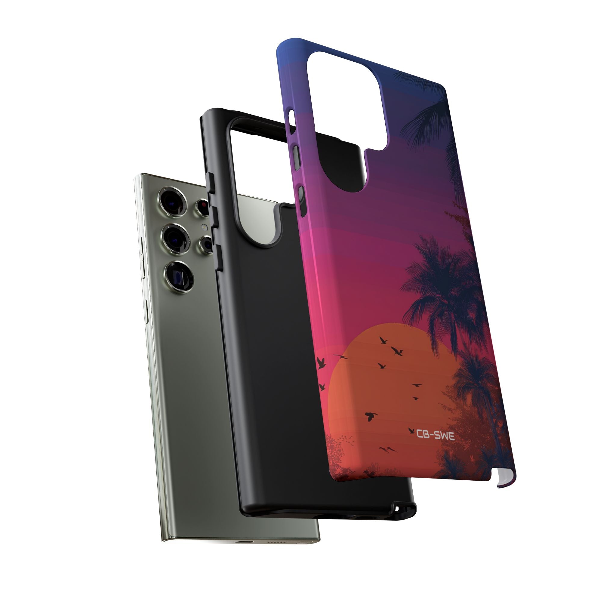 Tropical Sunset Silhouettes - Samsung Case
