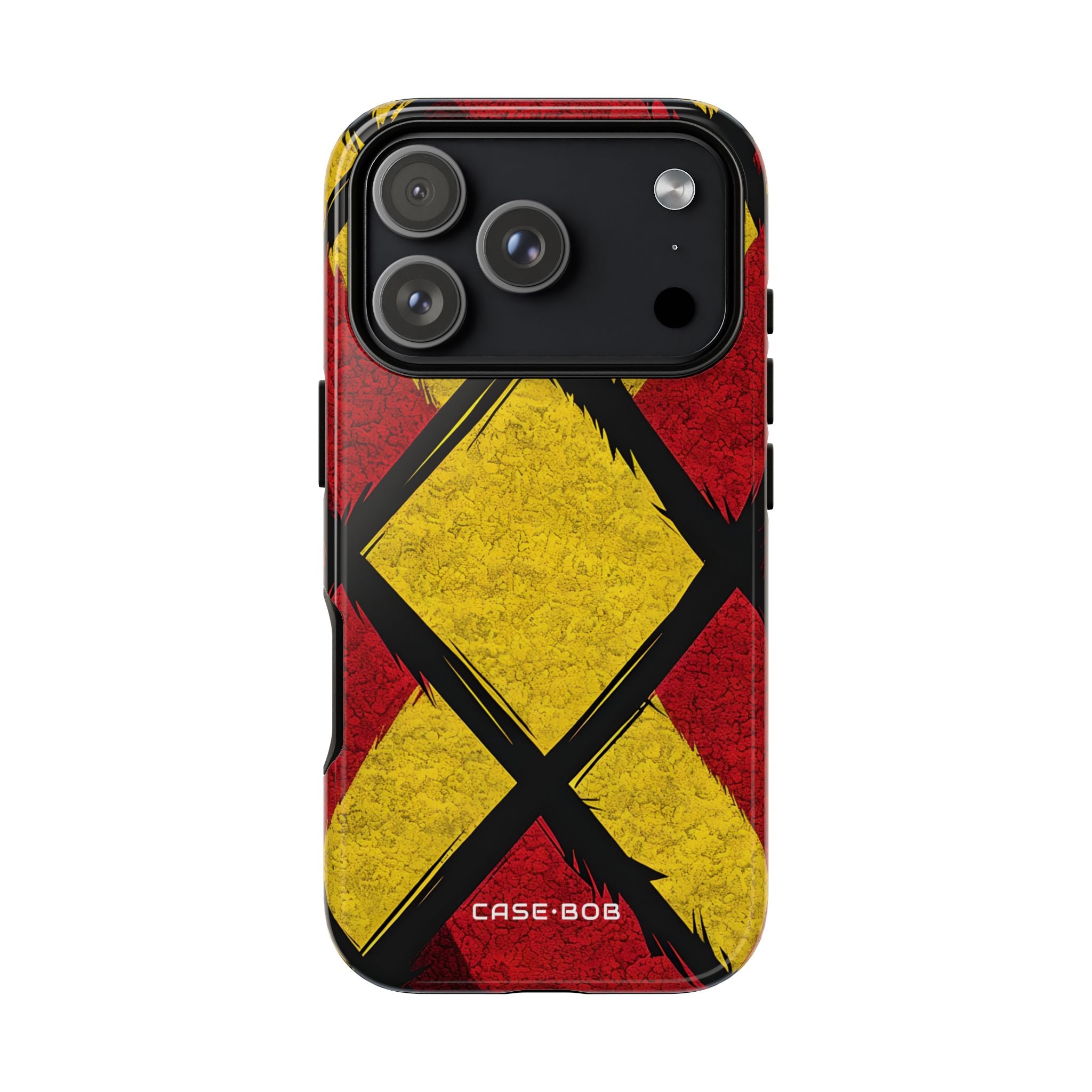 Cracked Diamond Grid iPhone 17 Pro Case - Tough