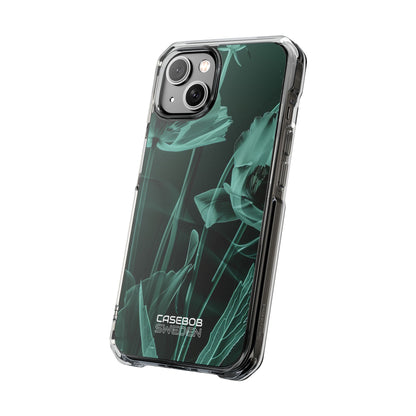 Teal Bloom Radiance iPhone 14 - Impact Clear+