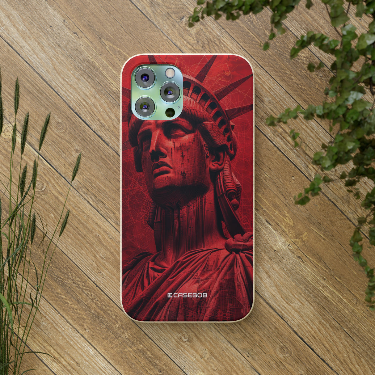 Red Liberty Revolution | Biodegradable Phone Case