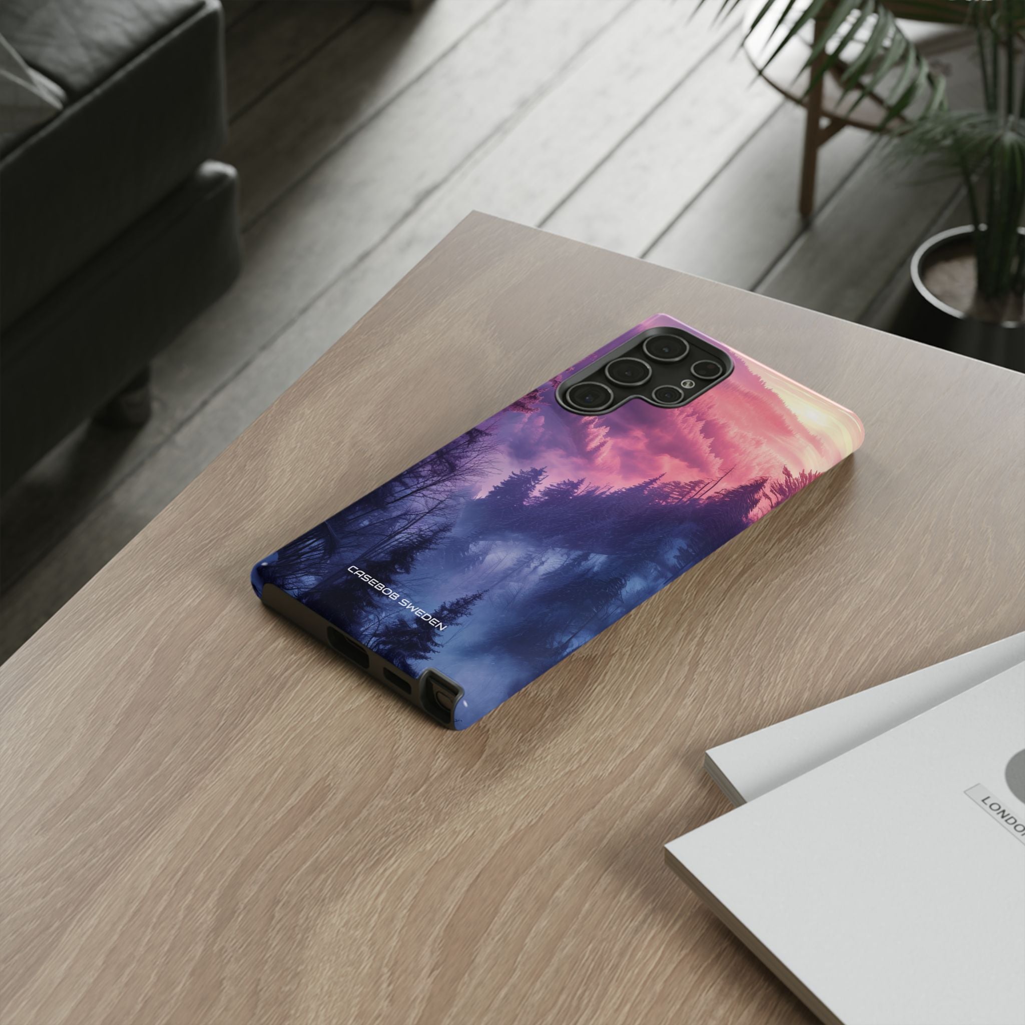 Misty Forest Serenity - Tough Samsung S22 Phone Case