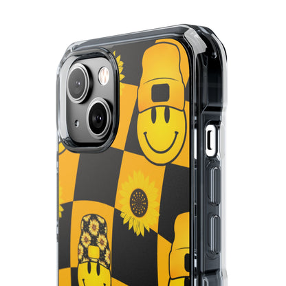 Joyful Checkered Smiles iPhone Case - Impact