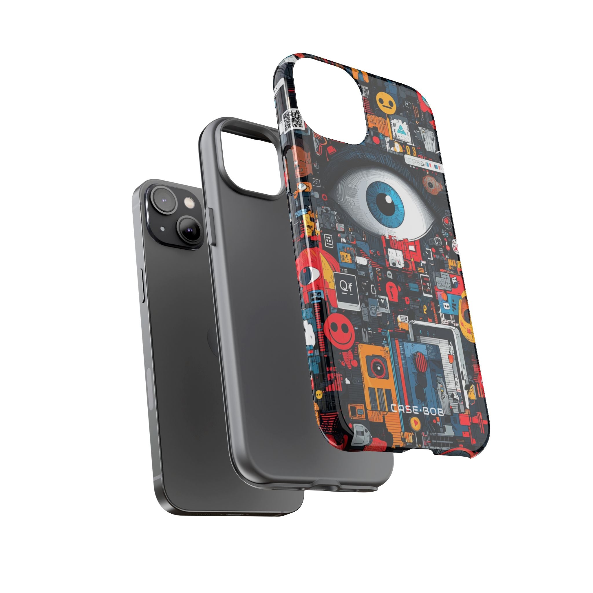 Digital Eye Blue iPhone 14 Plus Case - Tough