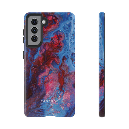 Deep Red Ink Art Phone Case - Protective Phone Case