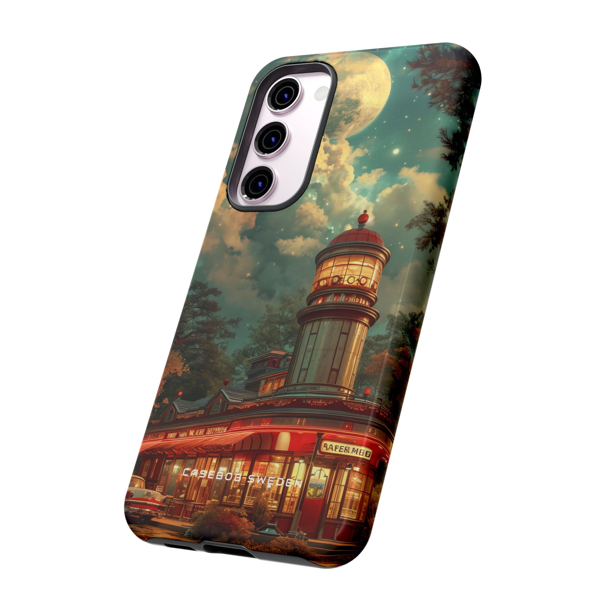 Vintage Moonlit Diner Fantasy Samsung S23 - Tough Phone Case