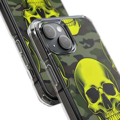 Neon Skull Camo iPhone 15 Plus Case - Impact