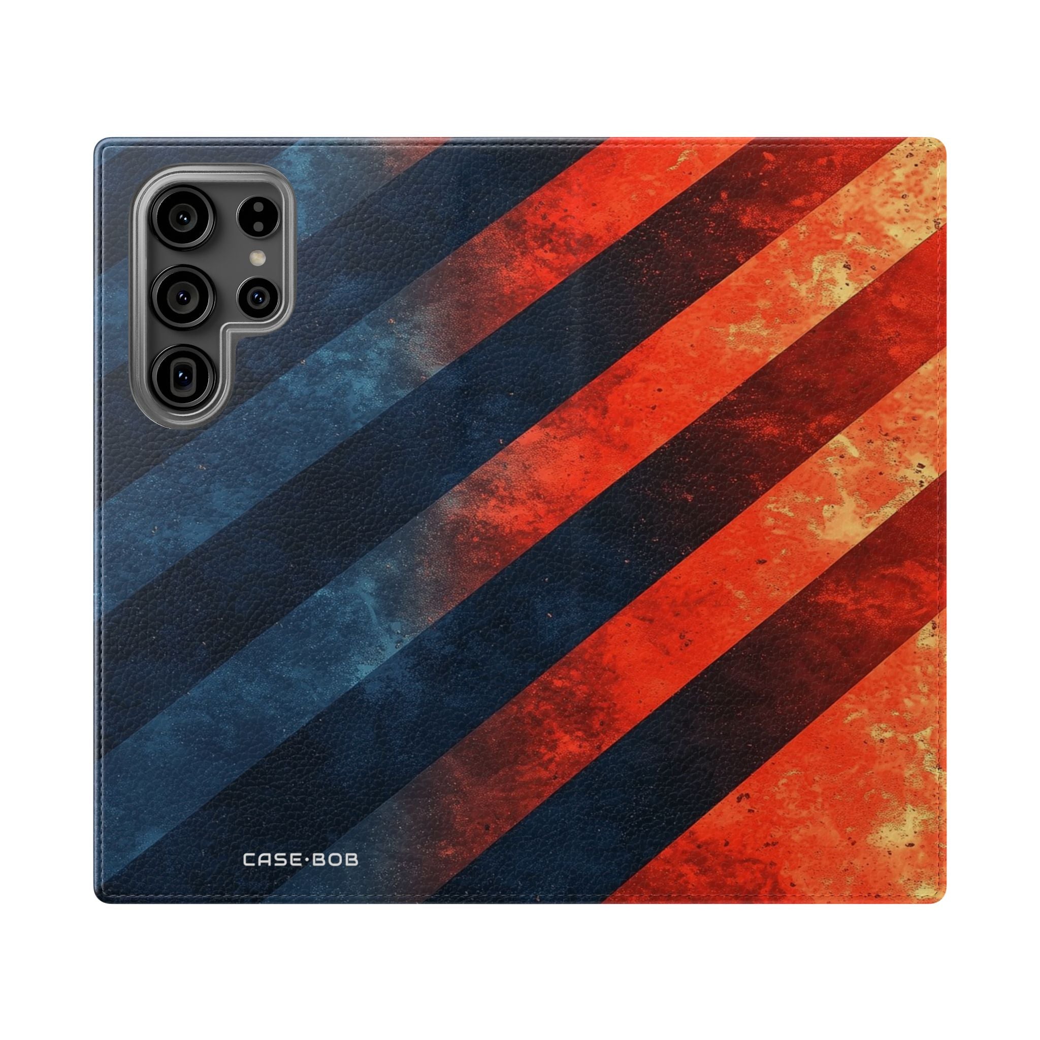 Diagonal Stripes Blaze - Samsung S23 Ultra Case - Wallet