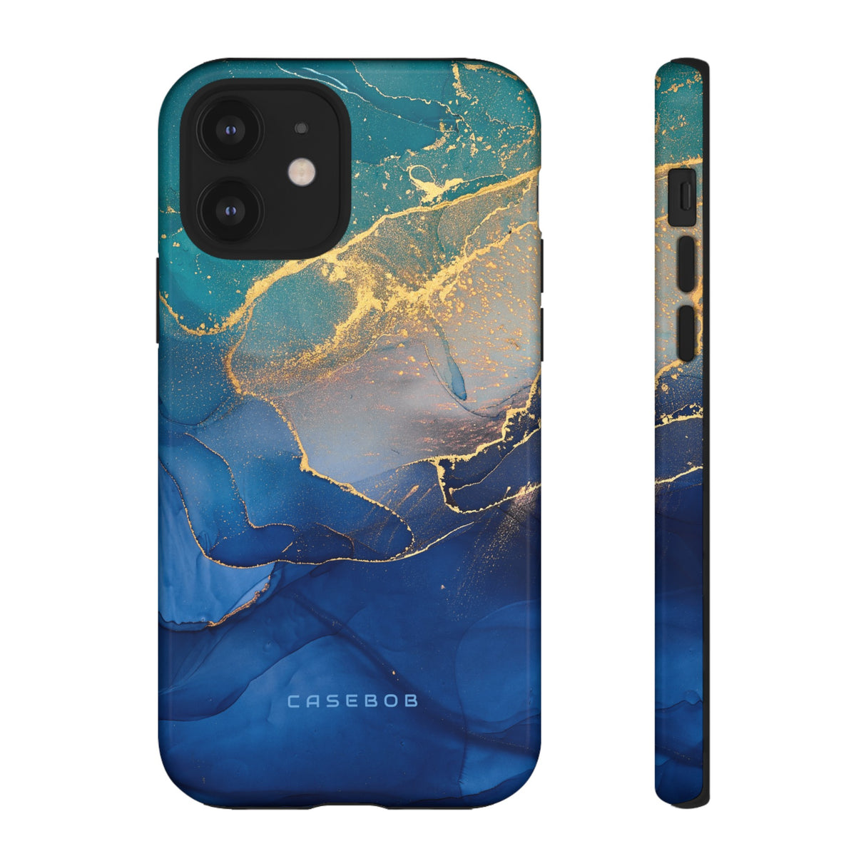 Blue Alcohol Ink - Protective Phone Case