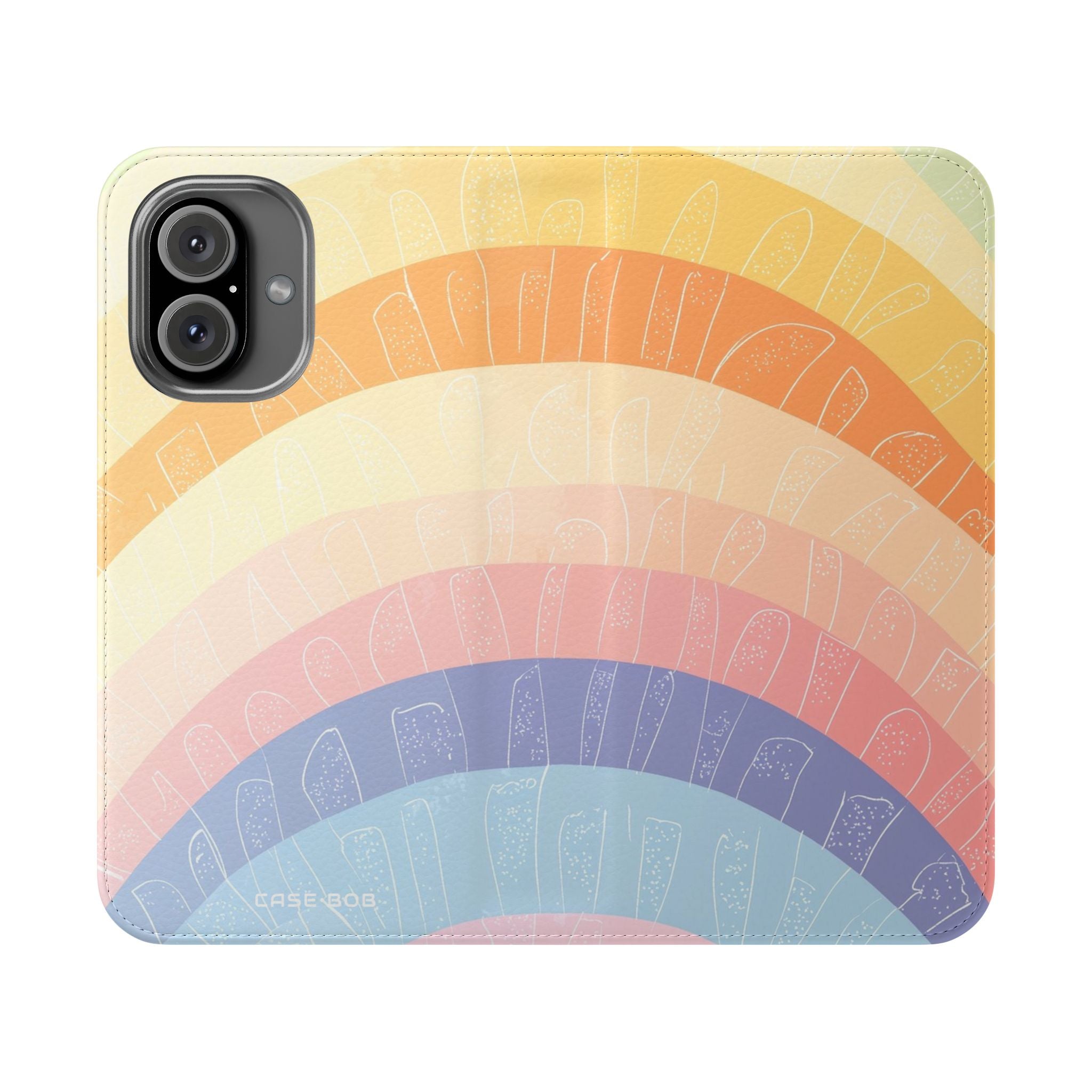 Pastel Rainbow Glow - iPhone 16  Case - Wallet