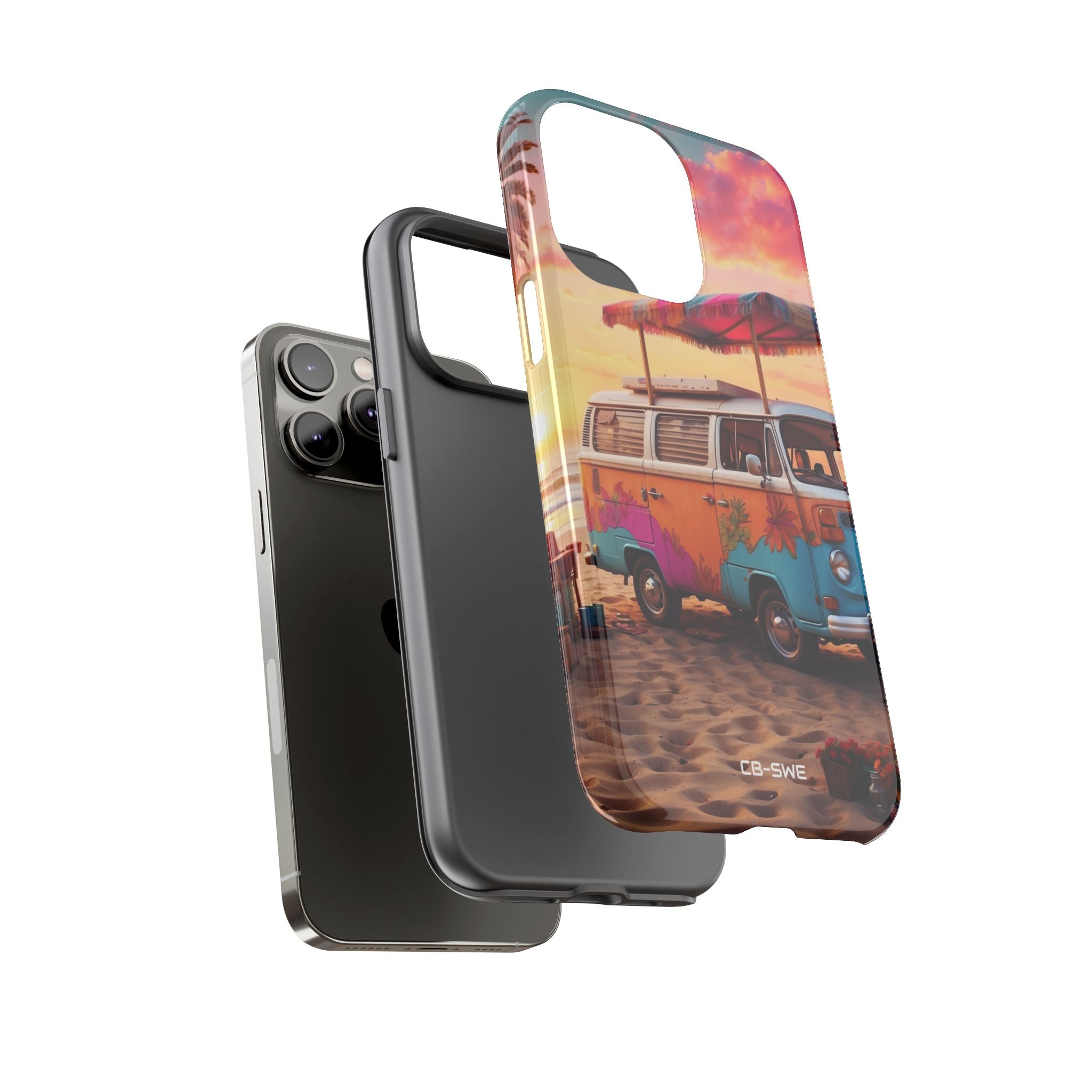 **Van Rests at Shore** - iPhone Case