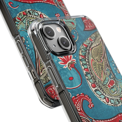 Vintage Paisley Elegance iPhone 14 - Clear Impact Phone Case