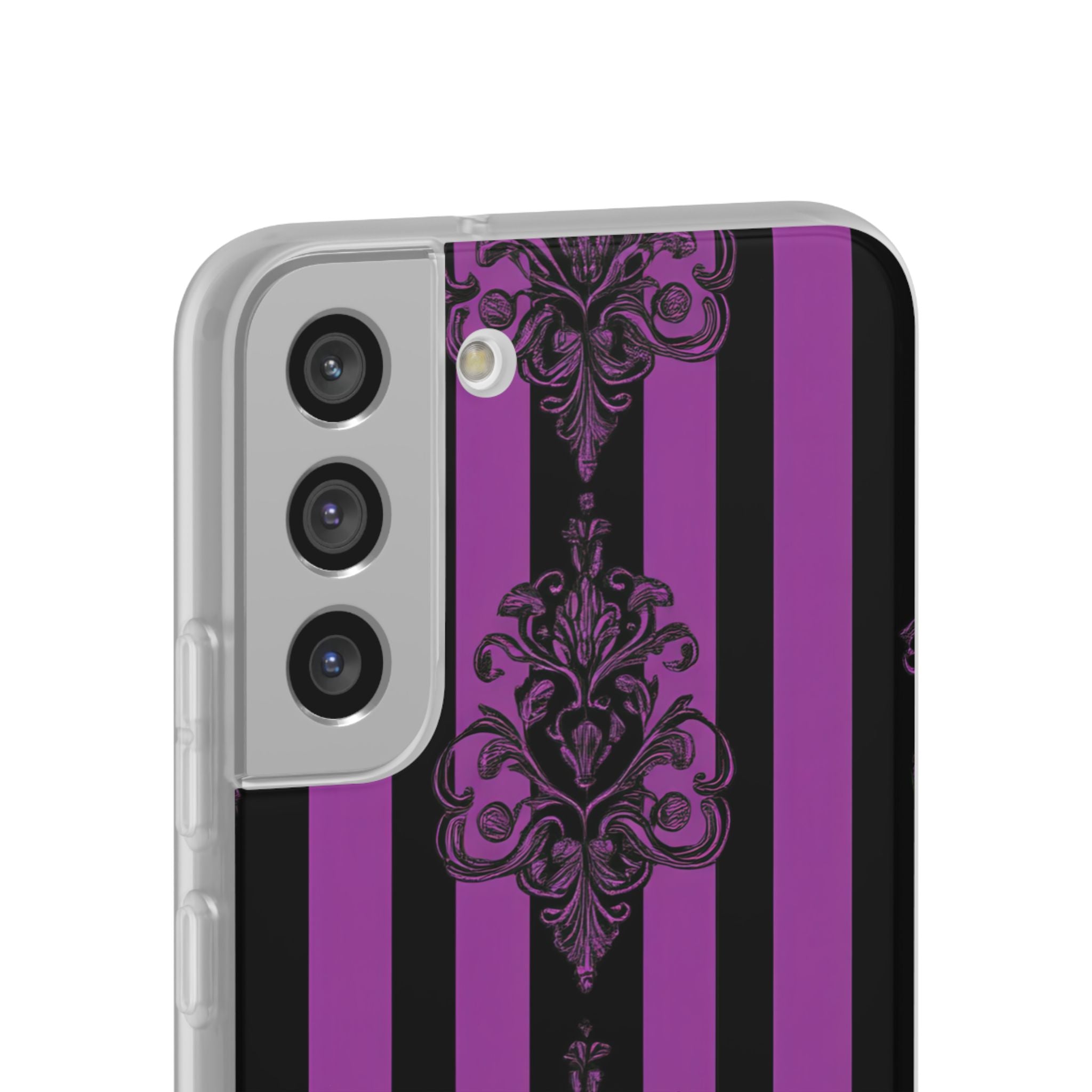 Damask Elegance Purple Samsung S22 Plus Case - Soft