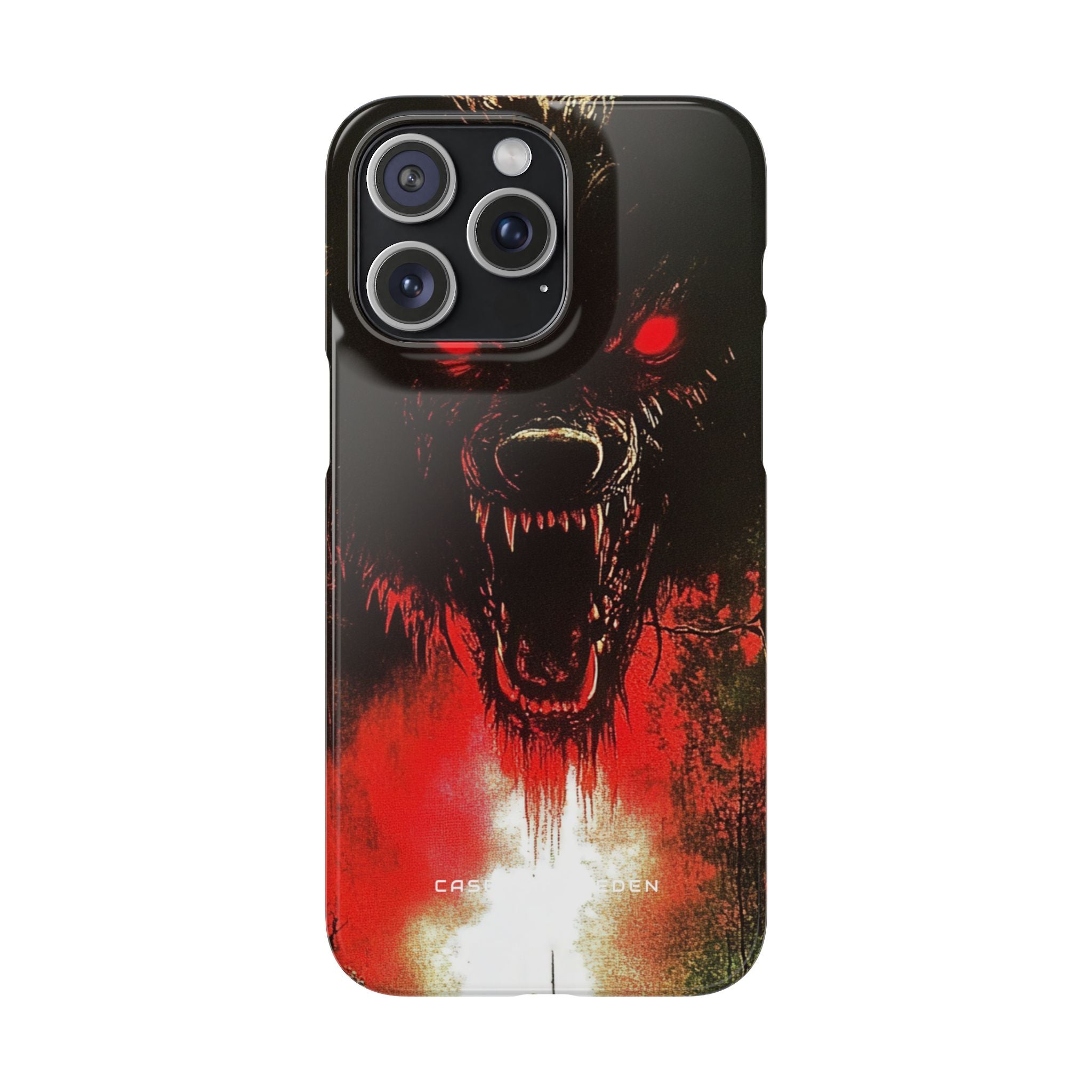 Bloodmoon Wolf's Lament iPhone 15 - Slim Phone Case