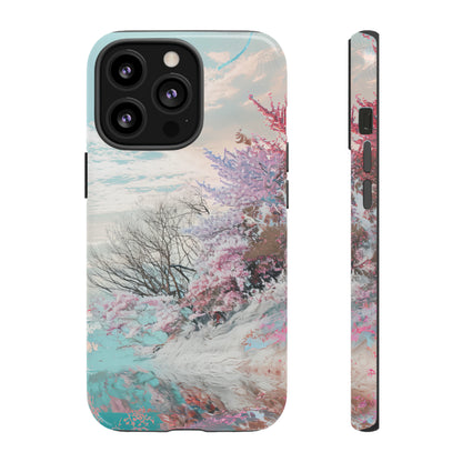 Winter Lake Weave Bliss - Protective Phone Case