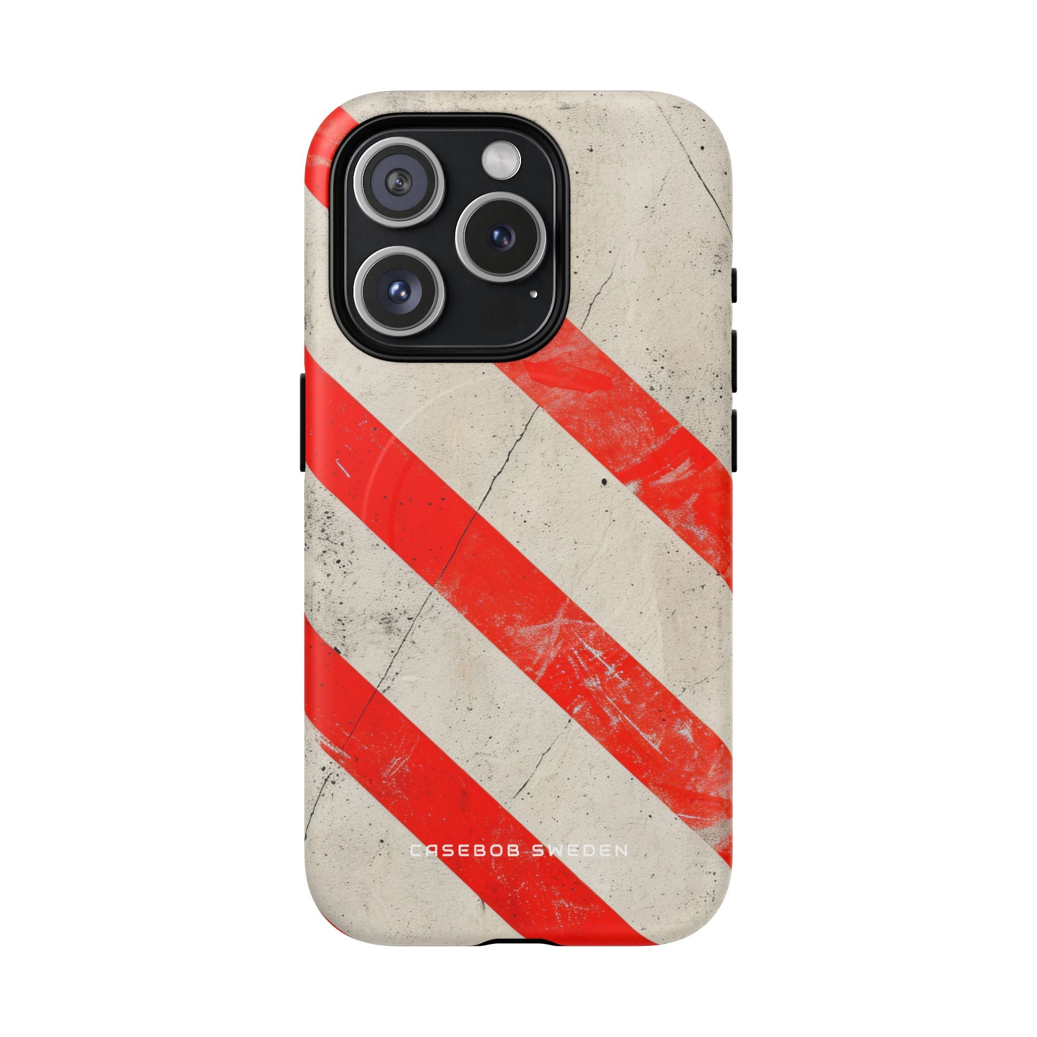 Striker Crimson Stripes iPhone 15 | Tough+ Phone Case