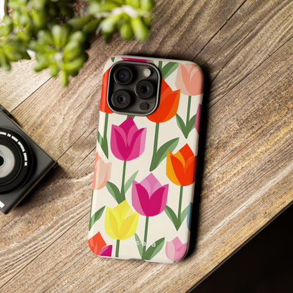 Tulip Harmony Green iPhone 15 Pro Max Case - Tough